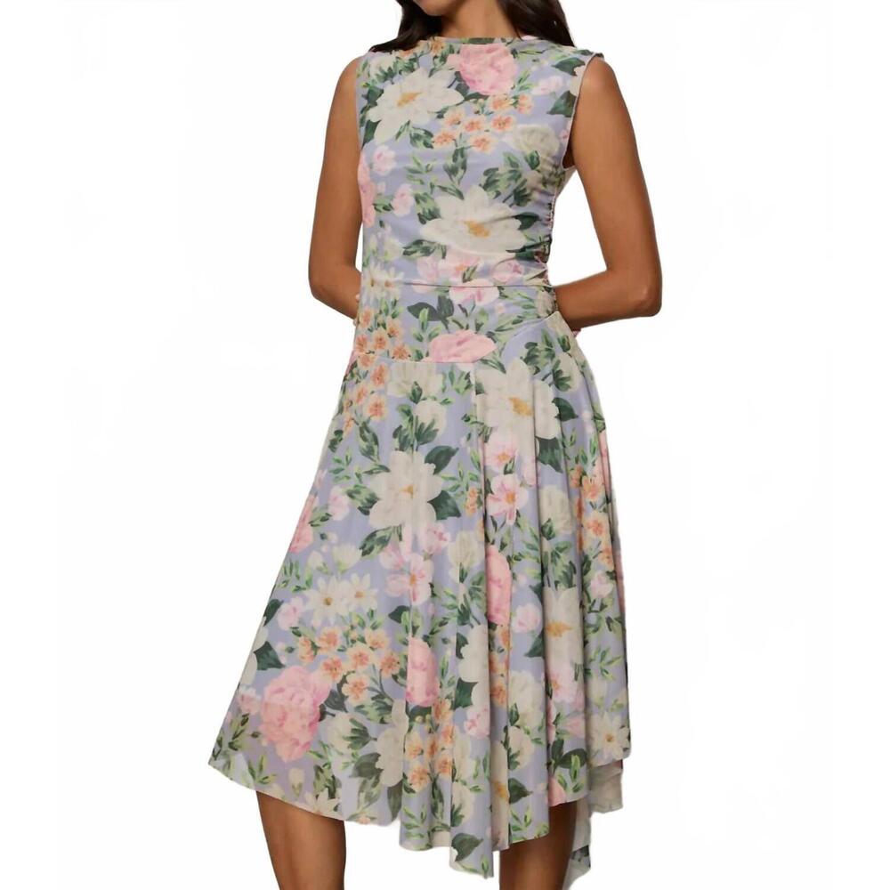 NEW SANCTUARY new day mesh midi dress in spring floral